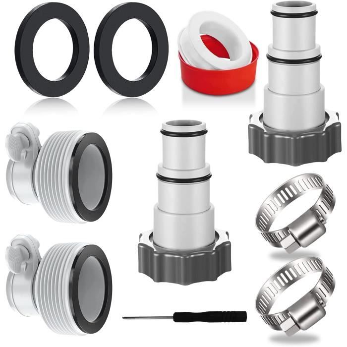 Raccord De Tuyau De Piscine 38mm - Adaptateur Pour Pompe Intex - Connexion étanche, Facile à Installer - 2