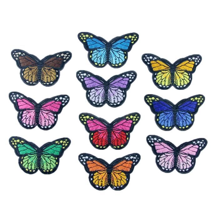 Paillettes Papillon Iron On Applique X 1 Pack différents modèles, couleurs et tailles