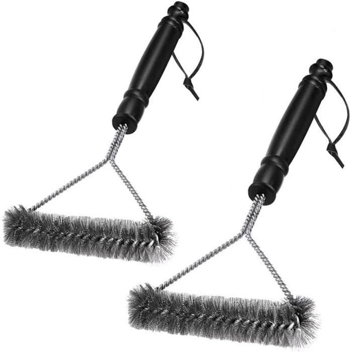Lot De 4 Brosses À Récurer Avec Manche Ergonomique En Bois De Hêtre