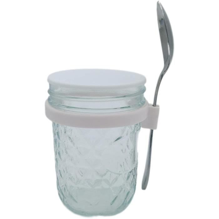 Otauoaea Lot De 6 Overnight Oats Jar 500ml - Pot Overnight