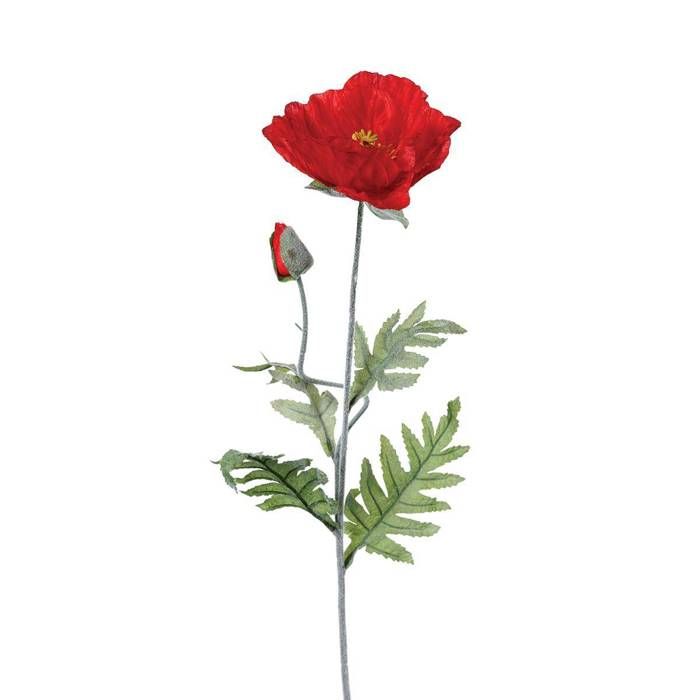 Coquelicot Artificiel 70 Cm Rouge Achat Vente Decors De Table Cdiscount