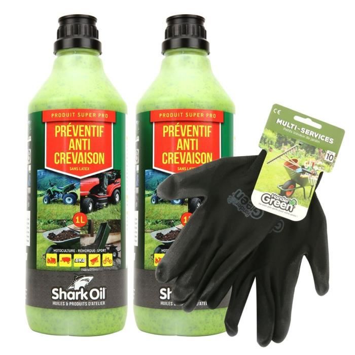 Preventif Anti Crevaison Shark Oil Oko 1l Par 2 Gants Multi Services Produit Neuf Achat Vente Bombe Anti Crevaison Preventif Anti Crevaison Cdiscount