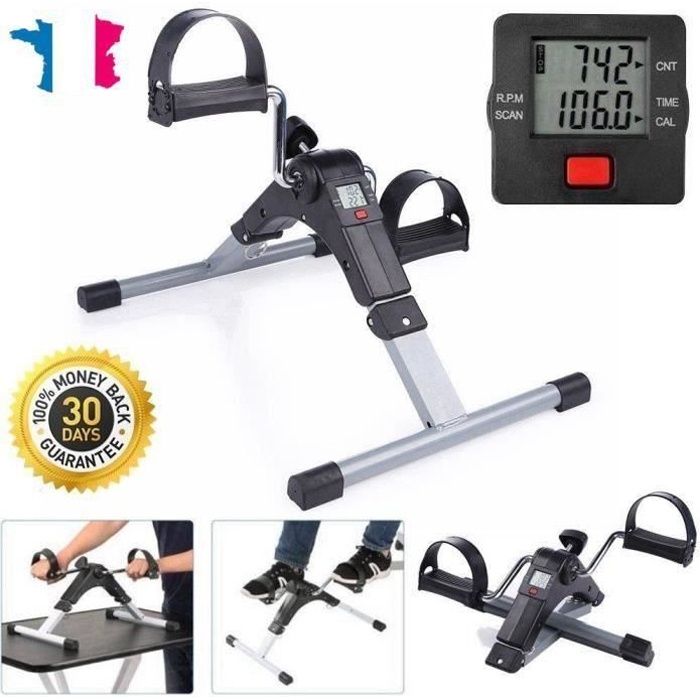 NEUF Pedalier Mini Velo d Appartement a Pedale Pliable Trainer Fitness des Bras et Jambes LCD Cdiscount Sport