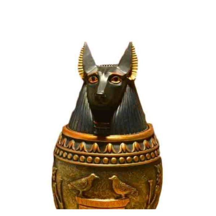 4 Images 1 Mot Egypte Statue Egypte Sculpture Statue Figurine Anubis Duamutef Pot canopique like