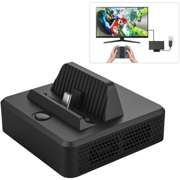 Connectique et chargeur console GENERIQUE Station d'accueil pour Nintendo  Switch,adaptateur HDMI compatible et mode TV