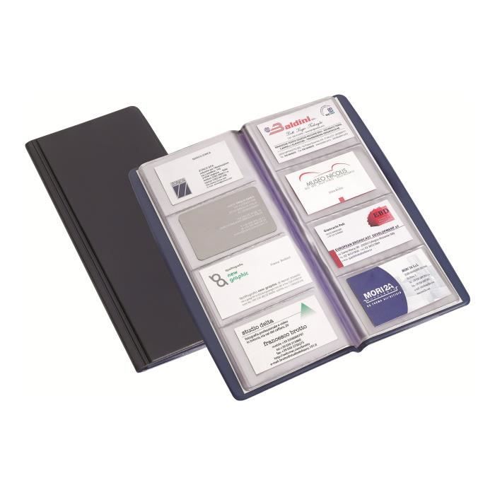 favorit classeur pour cartes de visite 60 x 100 mm pour 80 cartes noir cartes devisite