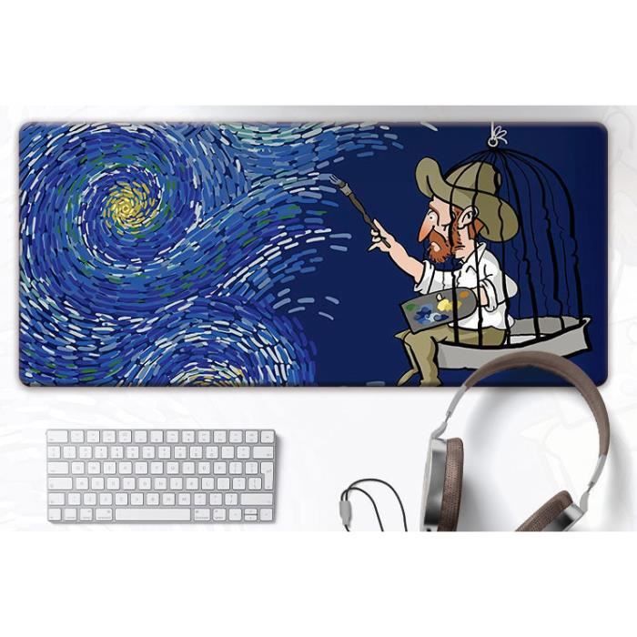 Tapis De Souris Gamer Extra-large 400x900 Mm - Base Caoutchouc Antidérapante, épaisseur 3 Mm, Lavable - 2