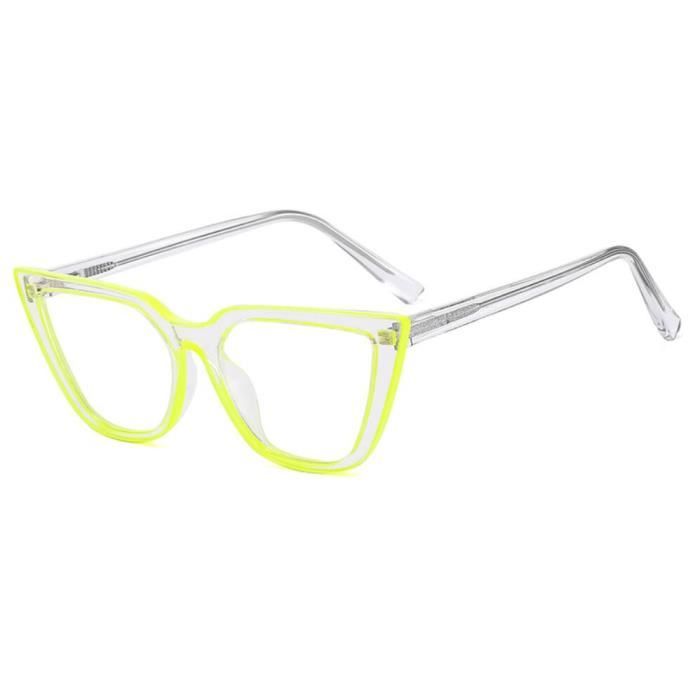 Lunette sales vert transparent