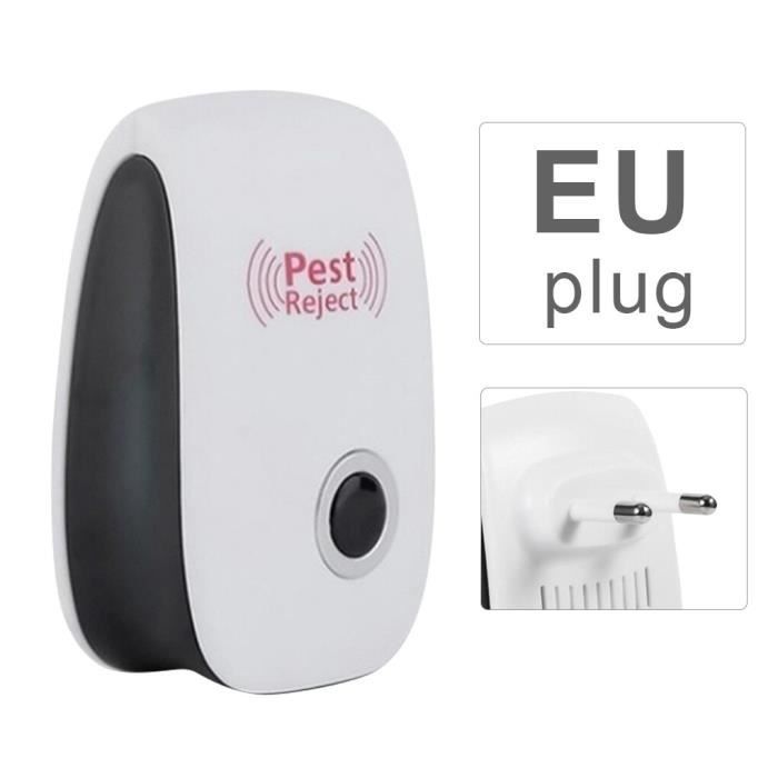 MMOBIEL Répulsif Ultrasonique Plug-in - 4 Modes Anti-rongeurs, Araignées, Cafards - Couverture 100m² - Pour Maison, Cuisine, Garage