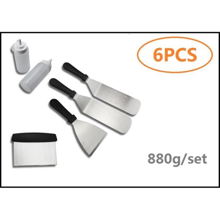 Kit Barbecue 3 Pièces En Acier Inoxydable - Spatule, Fourchette, Pinces - Haute Résistance à La Chaleur - Avec Sac De Rangement