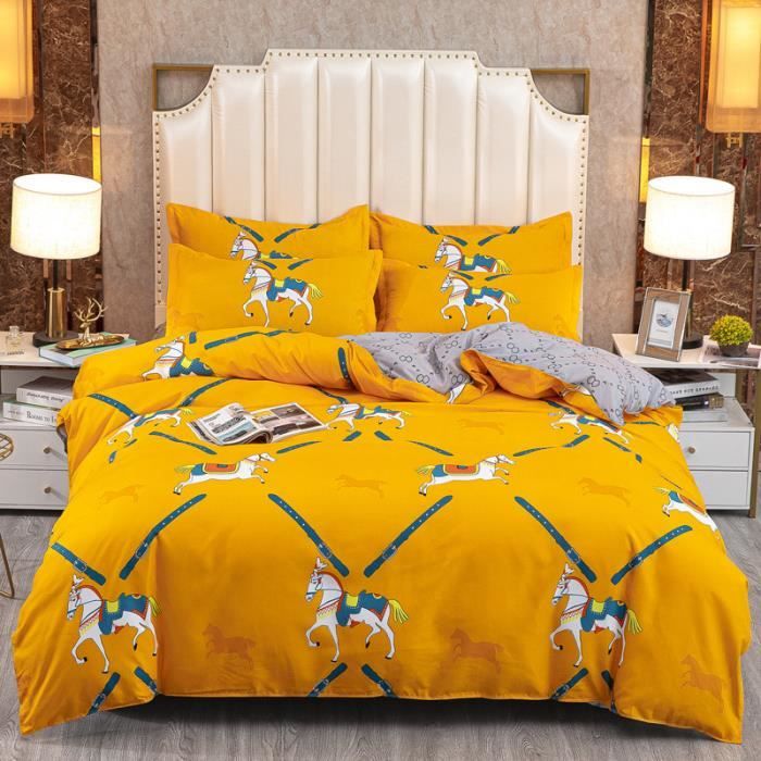 Literie Coton Enfant Housse De Couette Enfant 100% Coton - Motif Dessin Animé - 120x150 Cm - Literie Mignonne Couette 120x150 Enfant