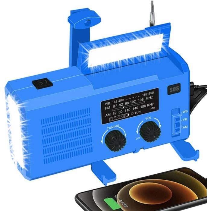 Radio Météo Portable À Manivelle Solaire D