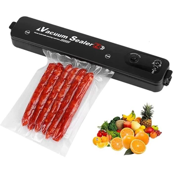 Machine Sous Vide Alimentaire 5 En 1 - 80Kpa, Mode Sec/Humide, Coupeur Intégré - 100 Sacs Inclus