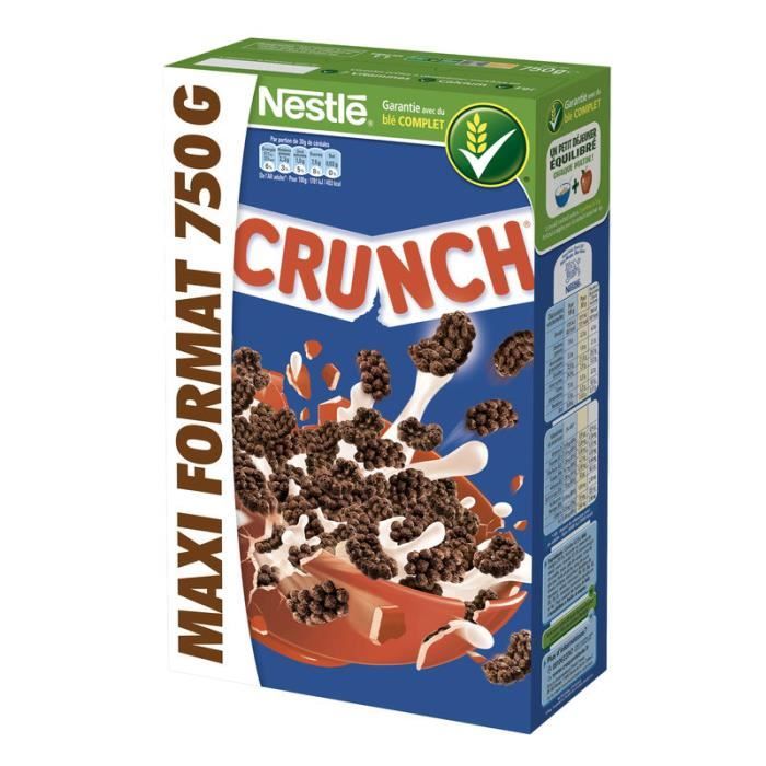 Crunch Cereale Chocolat Maxi 750 G Achat Vente Barres Cereales Crunch Cereale Chocolat 750g Cdiscount