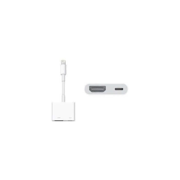 DLH Adaptateur Lightning vers HDMI - 10.5 cm - blanc - pour Apple