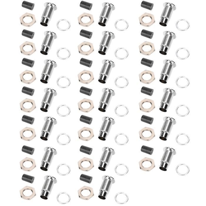 Supports LED Nylon - Lot De 50 Pièces Pour Montage Facile - Diamètres 3mm, 5mm, 8mm, 10mm - Idéal Bricolage Auto