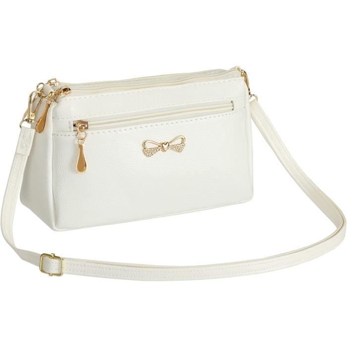 Sac à Main Femme Monsac En Cuir Beige – Bandoulière Avec Doubles Poignées Et Poches Zippées – Style Moderne