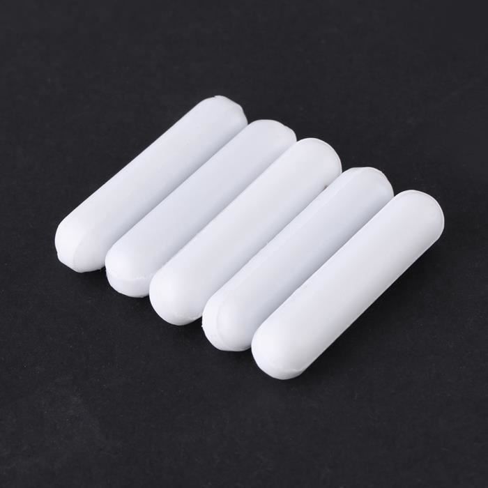 Lot De 5 Barreaux D'agitation Magnétique PTFE Pour Plaque Mélangeuse De Laboratoire - Différentes Tailles