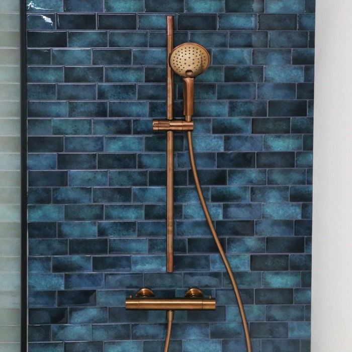 Luisa Mitigeur Douche Thermostatique - Cuivre brossé - Essebagno