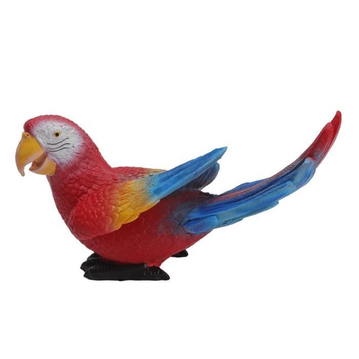 Figurine Perroquet Réaliste En Résine - 31x10cm - Décoration Extérieur/Intérieur, Cadeau Original