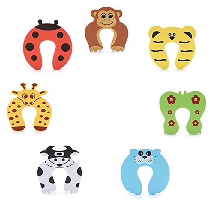 PLABBDPL 6 Pièces Amortisseur Bloque, Bloc-porte Anti Pincement, Butée De Porte En Mousse Pour