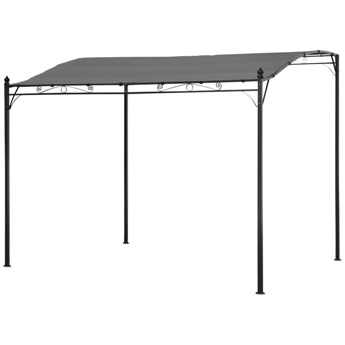 Pergola murale 3 × 25m NICE grise