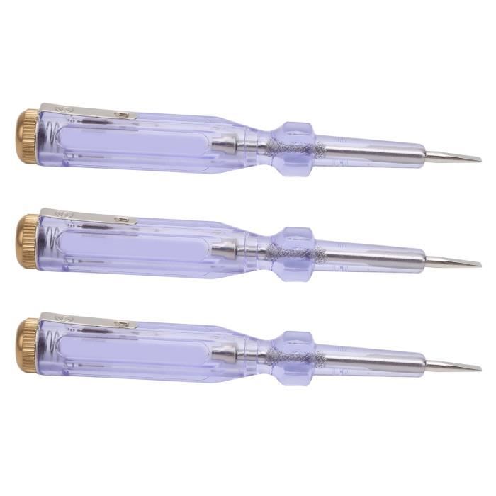 Kit 4 Outils Testeur Électrique Stylo Lumineux + Tournevis - Détection Tension 12-220V CA/CC - Magnétique - 5