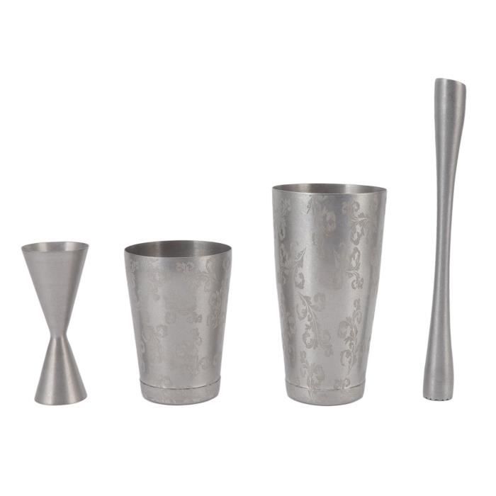 Lot De 2 Pilons à Cocktail En Acier Inoxydable Professionnels - Parfaits Pour Mojitos, Fruits & Herbes