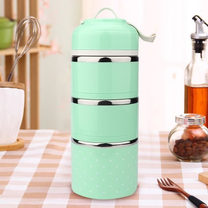G.a HOMEFAVOR Boîte Bento Lunch Box à 3 Compartiments Boite Pour Le