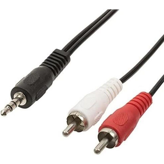 INECK® 1,5M Câble adaptateur Audio-Vidéo - prise stéréo 3,5 mm