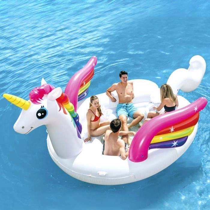 Intex Ile Geante Licorne 503 X 335 X 173 Cm Blanc Achat