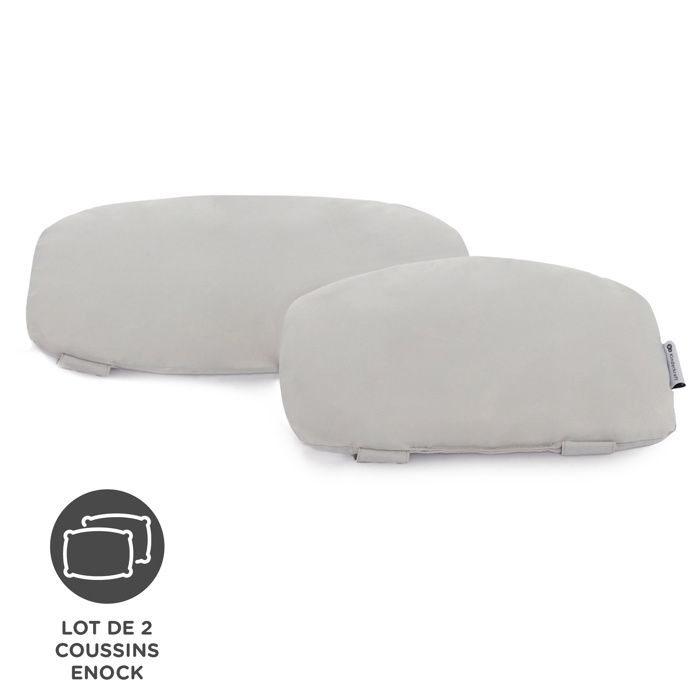 Coussins pour chaise haute - Kinderkraft - Enock Gray - 2 coussins - Fixations solides - Design universel Coussins pour chaise haute - Kinderkraft - Enock Gray - 2 coussins - Fixations solides - Design universel