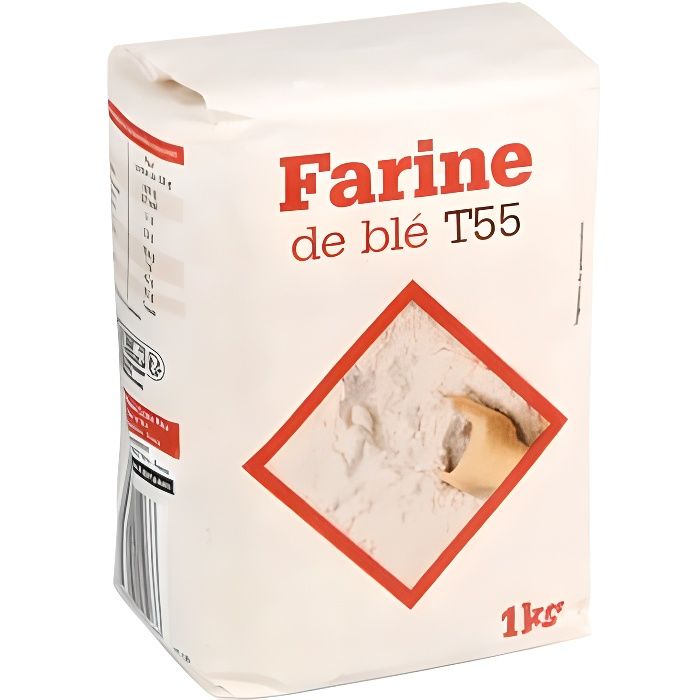 Farine blé T55 Leader Price - 1kg - Cdiscount Au quotidien