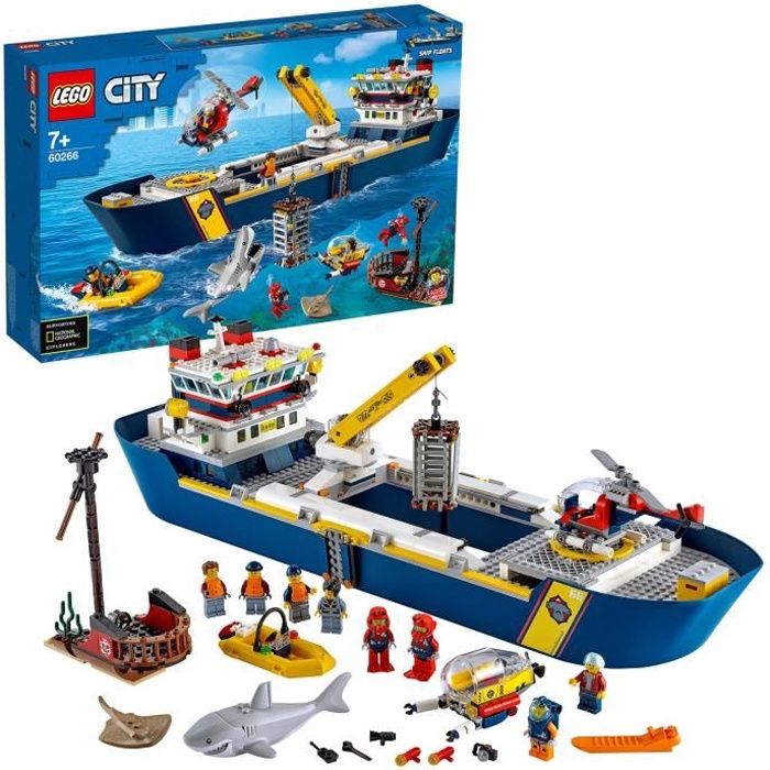 Jeu de construction LEGO® City 60266 Le bateau d'exploration