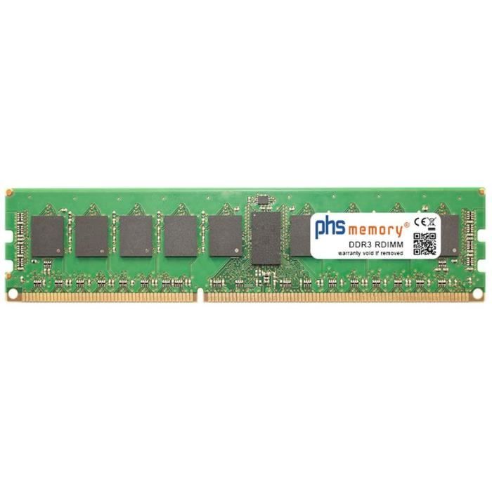 Barrette RAM Serveur 32 Go DDR3 PC3-10600 ECC LRDIMM - Équivalent Dell, Neuf, Garantie à Vie