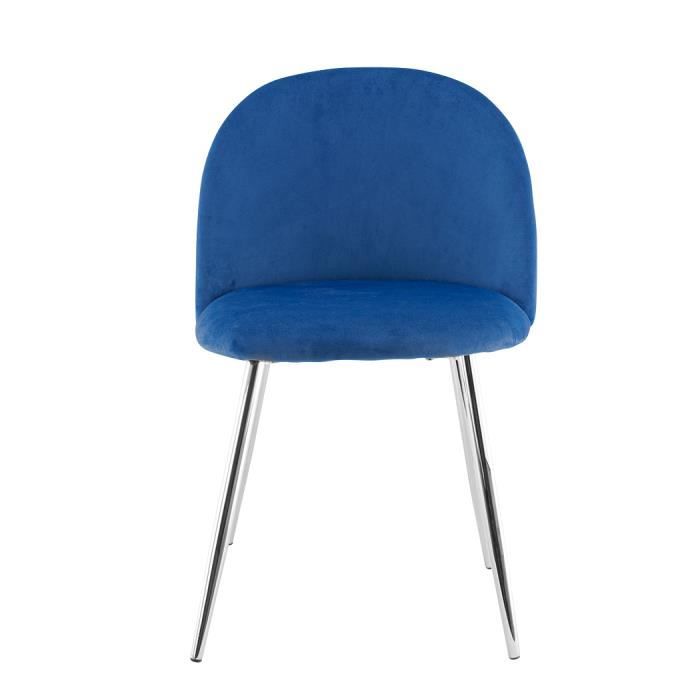 fauteuil lounge bleu foncé shelby 50x45x80h vintage velours et pieds argent, chaude et très douce au toucher parfaite pour le salon.