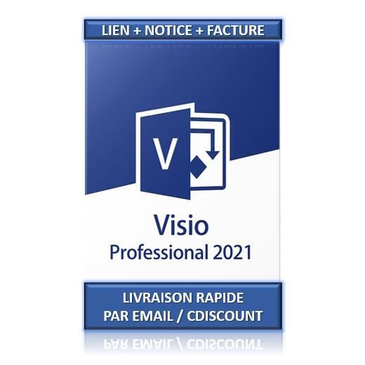 Microsoft Visio 2021 Professionnel – 1 PC – Clé licence à télécharger