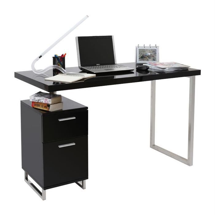 Bureau Design Laque Noir 2 Tiroirs Lexi Achat Vente Bureau Miliboo Bureau Design Lexi Soldes Sur Cdiscount Des Le 20 Janvier Cdiscount