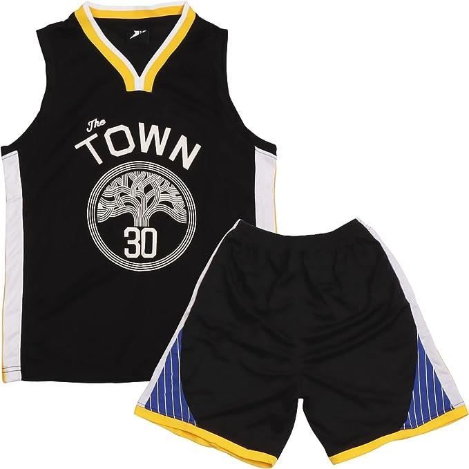 2 Pieces Maillot Basketball Enfant Maillot Sans Manches Pantalon Court Tenue Basket Enfant Garcon et Fille Avec numero 30 noir Cdiscount Sport