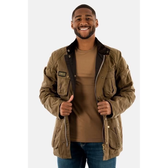 Blouson et veste Barbour Intl Winter Lockseam Wax SN32 Beige Homme