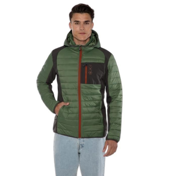 Doudoune de ski homme Letton Protest Vert Imperm able et