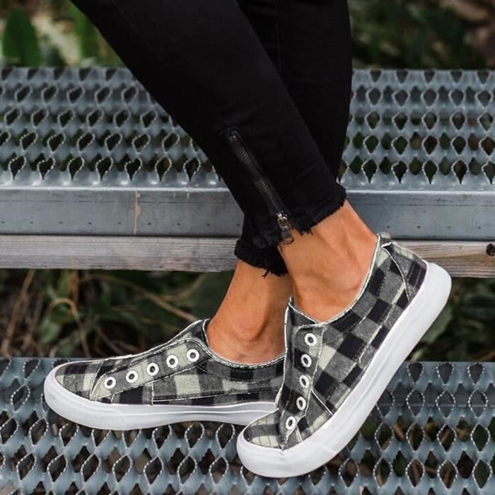 basket en toile femme pas cher