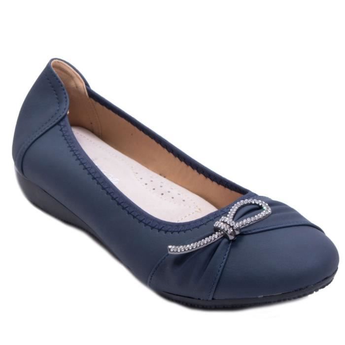 ballerine femme cuir souple