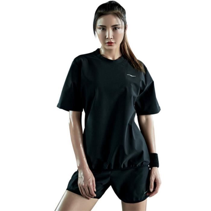 Ensemble Sport Femme 2 Pièces Survêtement Décontracté - Sweatshirt Col Rond Et Shorts Jogging Confortables