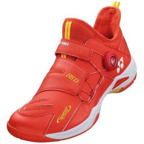 chaussures de badminton yonex power cushion 88 dial - rouge vif - 45