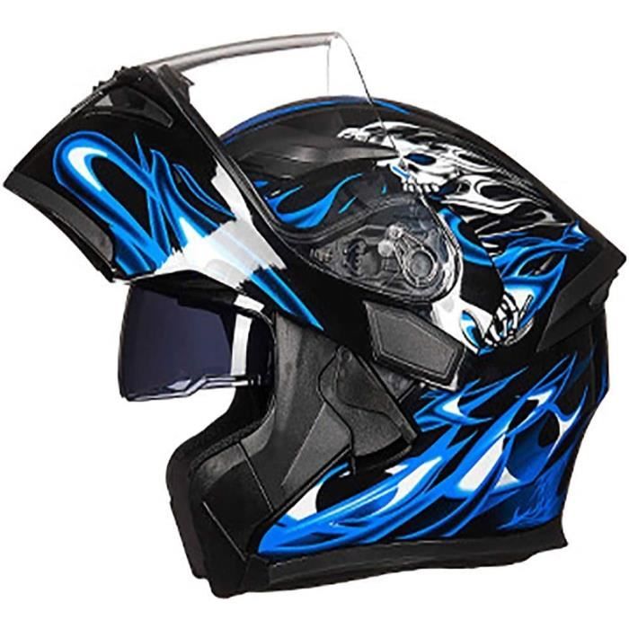 Lunettes De Protection Moto HCMAX Avec Masque Facial Détachable - Style Harley - Anti-buée, Coupe-vent - Protection UV Et Anti-poussière - 13