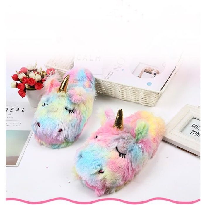 Pantoufle licorne sales fille