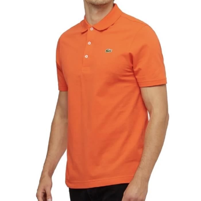 Polo Lacoste Orange Homme Slim Fit ORANGE Cdiscount Pret a Porter