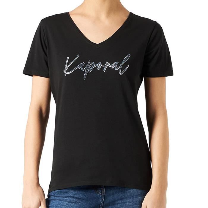 T-shirt Noir Femme Kaporal KOLETH
