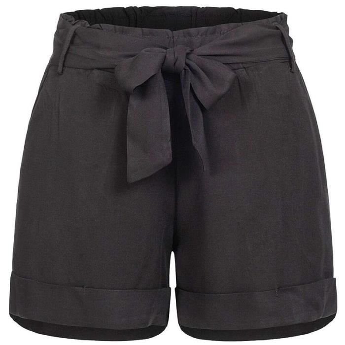 Short Cuir Noir Urban Hide Couture - Femme - Taille 26 à 46 - Neuf étiqueté